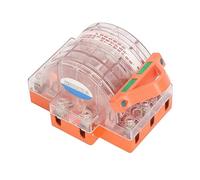 Jeffergarden Interrupteur à Couteau à Double Jet, Déconnexion électrique à 3 Pôles 220 V 380 V, Couvercle Transparent, Compact, Maison, Hôtel, Centre Commercial, Bar Scolaire, Contrôle Facile, (32A)