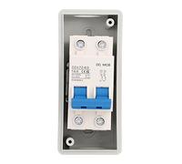 Jeffergarden Interrupteur de Déconnexion CC, Disjoncteur Miniature, Petit Boîtier d'isolateur, Remplacement Idéal, Couvercle Transparent, Recherche d'accessoires de Pièces 'énergie Solaire,