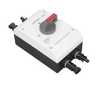 Jeffergarden Interrupteur Photovoltaïque CC 4P 32 A 1500 V IP66 étanche en Matériau PC Interrupteur de DéConnexion Solaire pour Camping-cars, Bateaux Hors Réseau sur Systèmes Solaires en Grille avec