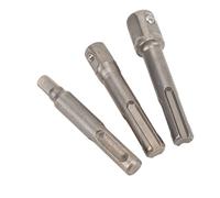 Jeffergarden Jeu de Tournevis à Douille SDS Plus, Forets à Percussion en Acier chromé, 3 Adaptateurs pour Outils électriques et Projets de Bricolage