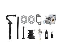 Jeffergarden Kit Carburateur pour Tronçonneuse MS210 MS230 MS250, Conception en Métal, Installation Facile, Compatible avec Les Utilisateurs 021 023 025