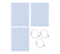 Jeffergarden Kit de 3 Panneaux de Rétroéclairage LED avec Bouton Tactile, 120 Perles de Lampe LED, luminosité Réglable pour Laboratoire H2D X1 P1S A1, Imprimante 3D