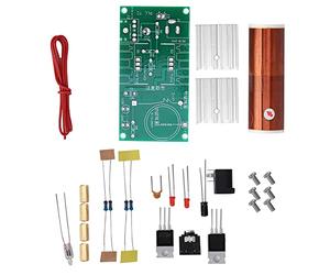 Jeffergarden Kit de Bobine Bricolage Haut-Parleur Arc avec Dissipateur de Chaleur, Mini Module de Bobine pour Expérience électronique, Outil de Projet Scientifique Qui Joue de la Musique
