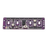 Jeffergarden Kit de Carte Mère D'horloge à Tube Nixie, Fonctions Multiples, Personnalisation des Couleurs Rétroéclairées, Réglage Simple de L'heure, Création Montre Captivante avec Circuit,