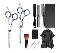 Jeffergarden Kit de Ciseaux de Barbier 13 Pièces, Ensemble de Cheveux en Acier Inoxydable avec un Design Ergonomique, Idéal pour un Usage en Salon et à la Maison