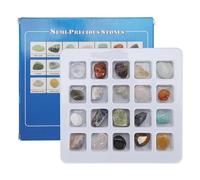 Jeffergarden Kit de Collection de Rock Kit éducatif Minéral Kit éducatif Scientifique pour Tous Ceux Qui Aiment Les Rochers (Couleur mélangée Ensemble indéfini 3)