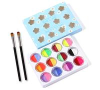 Jeffergarden Kit de Peinture pour le Visage, 24 Couleurs de Peinture Corporelle avec des Couleurs Vives, Longue Durée, Facile à Utiliser pour les Débutants, Sûr et Non Toxique, Parfait pour Toutes