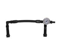 Jeffergarden Kit de Réparation de Tuyau de Carburant pour Holley Automotive Double Admission avec Manomètre, Construction en Caoutchouc Haute Pression, Livraison de Carburant Fluide pour Carburateur