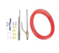 Jeffergarden Kit de Sableuse à Laveuse de Pression, Abrasif de Sable Abrasive Humide en Acier Inoxydable avec Déconnexion Rapide pour Les Graffitis et Le Retrait de la Peinture (Rouge)