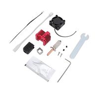 Jeffergarden Kit Hotend amélioré, Buse en Acier trempé de 0.4mm avec Ventilateur de Refroidissement, Thermistance, Chauffage en Céramique pour Imprimante 3D X1