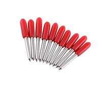Jeffergarden Lames de Coupe 10 Pièces, Lames de Coupe en Carbure cémenté 30 45 60 Degrés pour Machine de Traceur, Idéales pour la Découpe Professionnelle de Vinyle (45°)