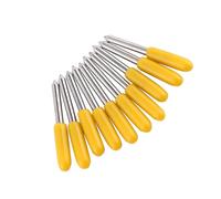 Jeffergarden Lames de Coupe 10 Pièces, Lames de Coupe en Carbure cémenté 30 45 60 Degrés pour Machine de Traceur, Idéales pour la Découpe Professionnelle de Vinyle (30°)