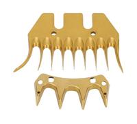 Jeffergarden Lames de Rechange pour Tondeuse à Mouton, 9 Dents Incurvées, en Acier à Haute Teneur en Carbone, pour Le Cisaillement de la Laine Dense, Le Toilettage du Bétail