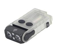 Jeffergarden Lampe de Poche LED Portable, Rotation à 180 Degrés, Alarme de Camping, Lumière UV étanche IP67 110dB, Lampe de Travail Extérieure à Clamp/Holder Arrière d'urgence