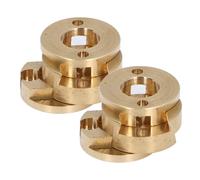 Jeffergarden Le Couplage Coulissant croisé usiné CNC en Laiton, 2 Pièces, élimine L'oscillation du Lit Chauffant pour les Imprimantes 3D à Axes Z à Tige de Vis T8 avec un Entraxe de 22 Mm de