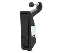 Jeffergarden Loquet à Compression, Conception Ergonomique en Alliage de Zinc, Face de Porte Lisse, pour Boîtes à Outils de Camping-car et Coffres de Remorque (BLACK)
