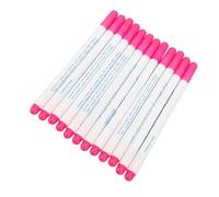 Jeffergarden Lot de 12 Stylos Solubles dans L'eau, Stylo de Marquage Multifonctionnel à Encre Disparaissante avec Encre Soluble dans L'eau, pour L'étiquetage des Vêtements en Tissu, la (rouge)