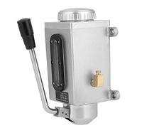 Jeffergarden Lubrifiant Pompe à Manuelle, 500CC Double Sortie Pompe de | Structure Métallique de Haute qualité, Résistante à L'usure et à la Corrosion, Débit de 8 Ml/min, Compatible avec les