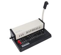 Jeffergarden Machine à Relier Peigne avec 13 Trous Ronds, Reliure | Matériel et Construction en Plastique, capacité de Perforation de 25 Feuilles, Idéal pour le Bureau à Domicile et