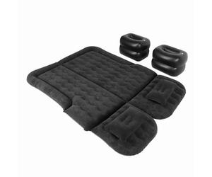 Jeffergarden Matelas Pneumatique de Voiture, Matériau de Flocage, Lit de Voyage Gonflable pour SUV et Camions, Matelas de Couchage Portable 68,5x49,6 Pouces pour Le Camping (Black)