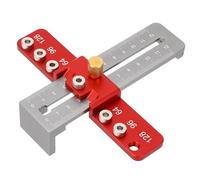 Jeffergarden Matériel d'armoire Réglable, Gabarit de Poignée d'armoire, Outil de Gabarit, Guide de Perçage, Localisateur de Poinçon, Matériaux de qualité Supérieure, Distances de Trous