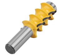 Jeffergarden Mèche de Routeur à Triple Bille, Tige de 1 à 2 Pouces, en Micro-carbure pour le Travail du Bois, en Acier trempé Solide, Roulement Anti-rebond guidé pour le Bois Massif, le contreplaqué