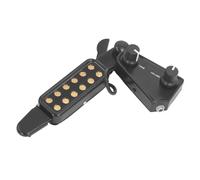 Jeffergarden Micro de Guitare Acoustique, Métal ABS Magnétique avec Câble de, commodité Plug and Play pour Trou de Son de Guitare Acoustique