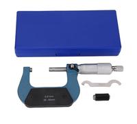 Jeffergarden Micromètre Extérieur Métrique de 25 à 50 Mm, Outil de Machiniste de Graduation de 0,01 Mm avec Enclume et Norme en Carbure, Outil de Mesure avec Boîte