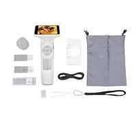 Jeffergarden Microscope Portatif pour Adultes, Loupe USB Portative de 2,8 Pouces, Empêche Les Secousses, avec écran 8 Lumières LED, Vue PC, Vidéo 1080P