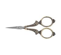 Jeffergarden Mini Ciseaux Vintage en Acier Inoxydable, Outil de Coupe de Broderie Classique pour la Couture et l'artisanat du Tissu (Figure 8 en bronze taillé)