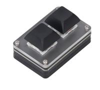 Jeffergarden Mini Clavier à 2 Touches, Clavier Mécanique rétroéclairé RVB, de Jeu à Copier-Coller Programmable pour Les Joueurs