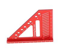 Jeffergarden Mini équerre de Charpentier Petit équerre de Charpentier Règle Carrée Triangulaire à 90 Degrés en Alliage D'aluminium avec échelles Gravées au pour la Construction Technique du