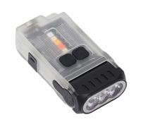 Jeffergarden Mini Lampe de Poche Porte-clés Lumineuse 1200 Lm, Rechargeable par USB C, Clamp/Holder Magnétique, 10 Modes, Petite LED Puissante EDC avec éclairage Multi-angle, Utilisation Mains