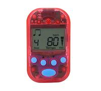 Jeffergarden Mini Métronome Numérique Beat Tap M50 Tempo, Design Compact, Double Sortie Casque, Contrôle Précis du Tempo pour Musiciens et étudiants (rouge)