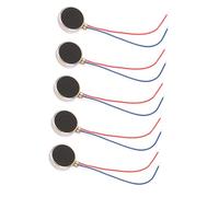 Jeffergarden Mini Moteur de Vibration de Pièce de Monnaie 5PCS DC3V 80ma Micro Moteur Vibrant Plat pour les Projets de Bricolage Tablette de Montre de Téléphone Portable avec 10X2mm 11000 Tr/min