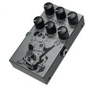 Jeffergarden Mini Pédale d'effet de Guitare Pédale d'overdrive de Distorsion en Métal 9 Tons EQ 3 Bandes True Bypass DC9V USB 5V pour les Joueurs de Guitare électrique Pratique de