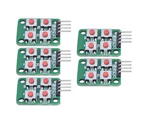 Jeffergarden Module de Balayage de Clavier à 4 Touches, 2 X 2, pour Contrôle électrique, Module PCB Compact avec Trous de Montage pour Moteur de Modification de Voiture, Micro Pompe à Lumière LED