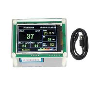 Jeffergarden Module de Détection PM2.5, Capteur d'humidité de Température de CO2 en Acrylique PM1.0 PM10 HCHO pour Moniteur de qualité de l'air Intérieur de Bureau à Domicile