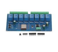 Jeffergarden Module de Relais à 8 Canaux, Carte de Relais sans Fil PCB WiFi BLE avec WROOM 32E, Entrée DC 5 V 30 V, Contrôle à 8, E/S Programmable pour le Développement de l'IoT de Maison
