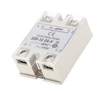 Jeffergarden Module de Relais SSR 10A DC-AC, Relais à Semi-conducteurs, Interrupteur sans Contact avec Plaque de Base du Dissipateur de Chaleur pour une Dissipation Rapide de la Chaleur,