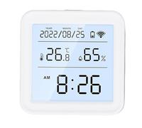 Jeffergarden Moniteur de Température et d'humidité WiFi, Thermomètre D'ambiance Intelligent D'intérieur avec Contrôle par Application, Hygromètre Numérique, Exportation de Données à Distance