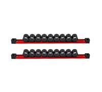 Jeffergarden Organisateur de Tournevis 2 Pièces 9 Fentes Rail Tournevis clé Pince Support Magnétique pour Tiroirs à Outils Système D'organisation de Boîte à Outils Modulaire