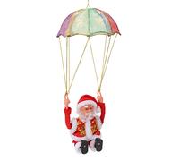 Jeffergarden Ornements de Noël de Parachute, Ornements de Vieil Homme de Parachute Belle Forme Polaire PC Large applicabilité pour Les Enfants pour la Maison (Saut périlleux)