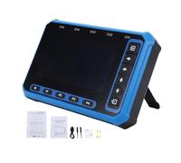 Jeffergarden Oscilloscope Numérique Portatif, Oscillomètre à 5 Canaux avec écran IPS de 4,3 Pouces, Bande Passante de 1 MHz, Taux d'échantillonnage de 3 MHz, Rechargeable par USB pour l'ingénierie