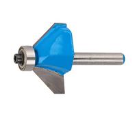 Jeffergarden Outil de Chanfreinage à 45 Degrés, Fraise à Bois de Précision avec Lame en Alliage YG6, Tige Ronde de 1/4 Po pour Toupies CNC et Portatives, Idéal pour les Joints à Onglet et (1/4*5/8)