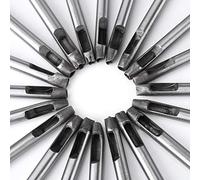 Jeffergarden Outil de Perforation de Fleur en Cuir, Ensemble de Perforateurs Artisanaux en Acier au Carbone pour Projets de Portefeuille et de Ceinture de Bricolage 20 Pièces