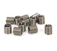 Jeffergarden Outil de Réparation d'inserts Filetés Fixation Industrielle en Acier Inoxydable Mâle Femelle Fil à Insertion Rapide, Kit d'assortiment de Manchons à Vis M8x1x2D écrou Réducteur de