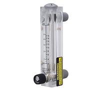 Jeffergarden Panel Type Liquid Flow Meter Adjustable Water Flowmeter 0.5-5GPM Acrylic Body for Industrial and Agricultural Use