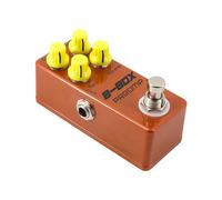 Jeffergarden Pédale de Préampli pour Guitare électrique, Mini Pédale d'effets pour Guitare électrique avec Contrôle du Volume des Aigus et des Basses, Coque en Alliage de Zinc pour la longévité,