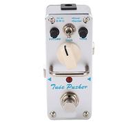 Jeffergarden Pédale D'effet Analogique Overdrive, Corps Classique argenté avec Modes Boost, Pédale de Guitare pour des Sons Riches et Chauds et un Contrôle Facile du Volume